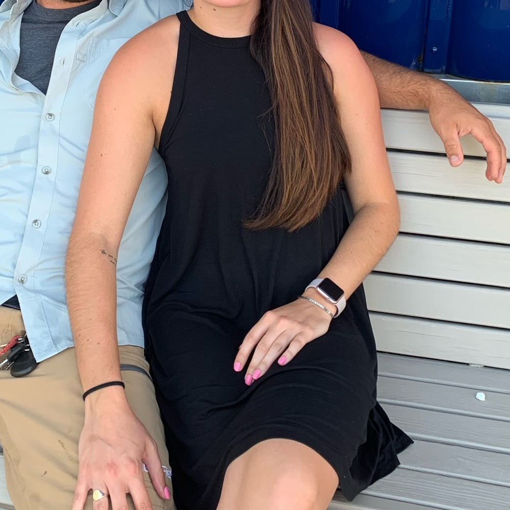 Old Navy Classic Sleeveless Black Jersey Knit Dress